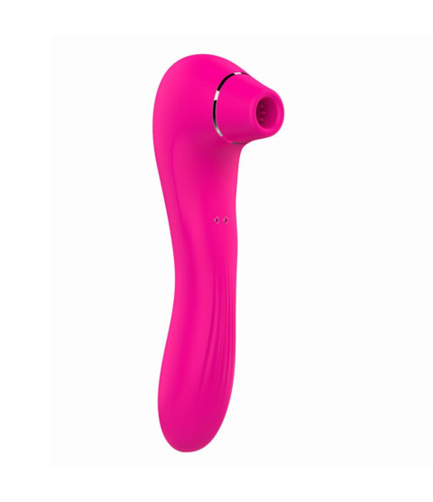 Vibromasseur 10 modes  et stimulateur par vibrations à picots sur membrane rose 10 programmes USB - BOZ-047PNK